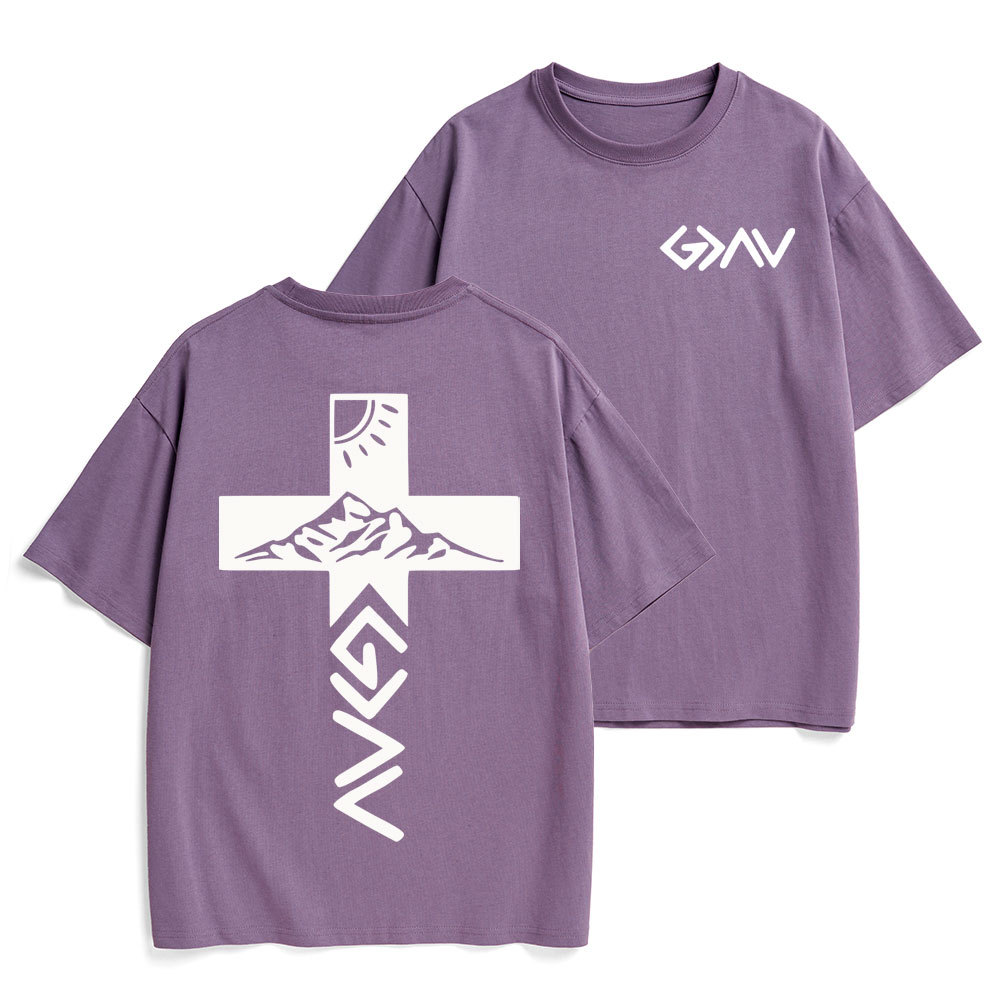 God Is Greater Than The Highs And Lows Christian Heavy Cotton T-Shirt