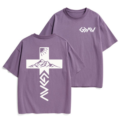 God Is Greater Than The Highs And Lows Christian Heavy Cotton T-Shirt