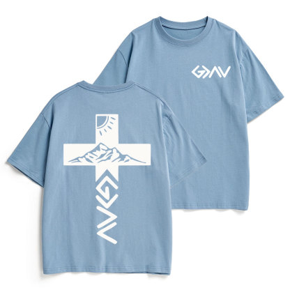 God Is Greater Than The Highs And Lows Christian Heavy Cotton T-Shirt