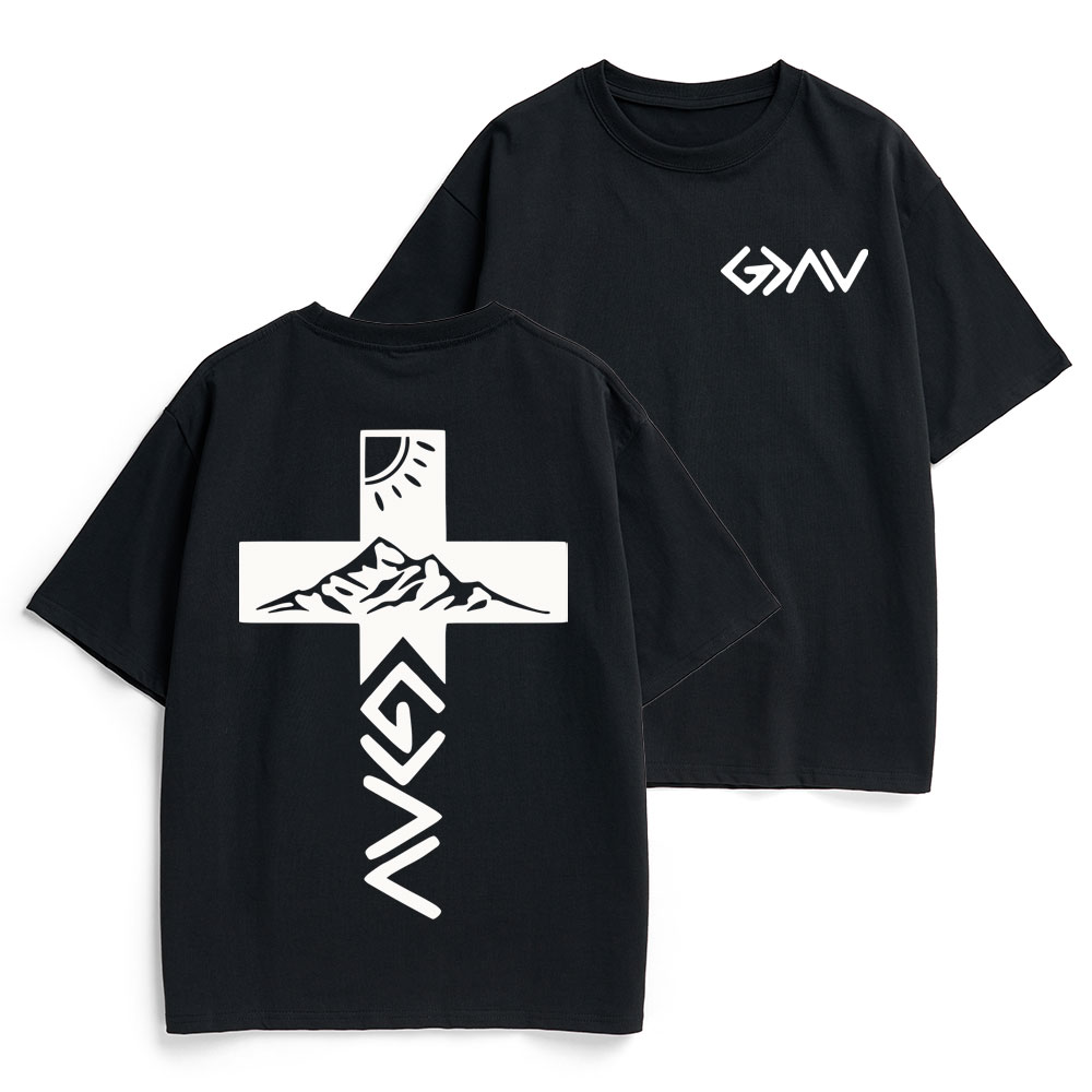 God Is Greater Than The Highs And Lows Christian Heavy Cotton T-Shirt