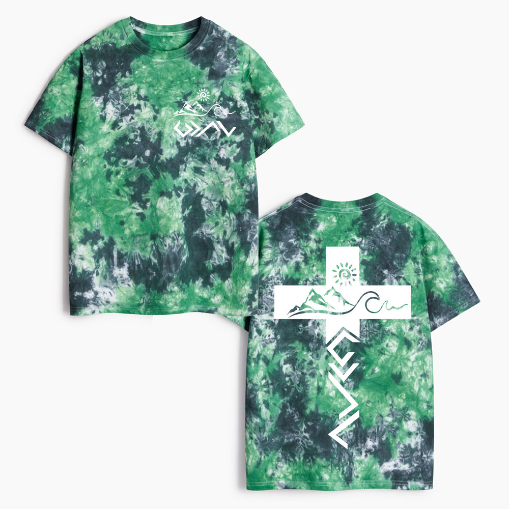 God Is Greater Than The Highs And Lows Christian Heavy Cotton Tie Dye T-Shirt