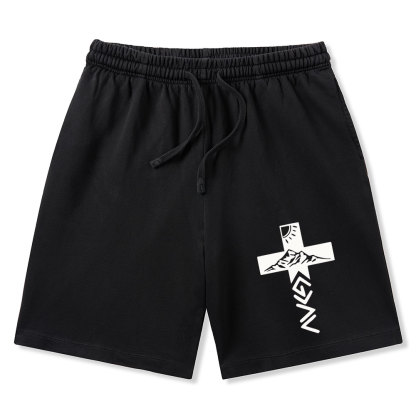 God Is Greater Than The Highs And Lows Christian Washed Shorts