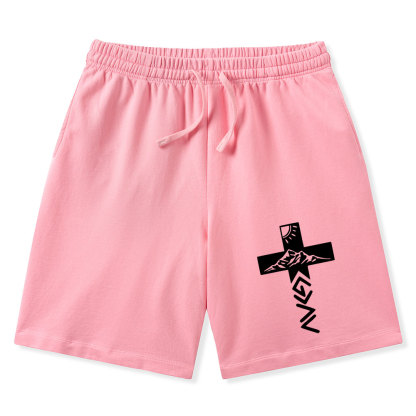 God Is Greater Than The Highs And Lows Christian Washed Shorts