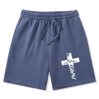 God Is Greater Than The Highs And Lows Christian Washed Shorts