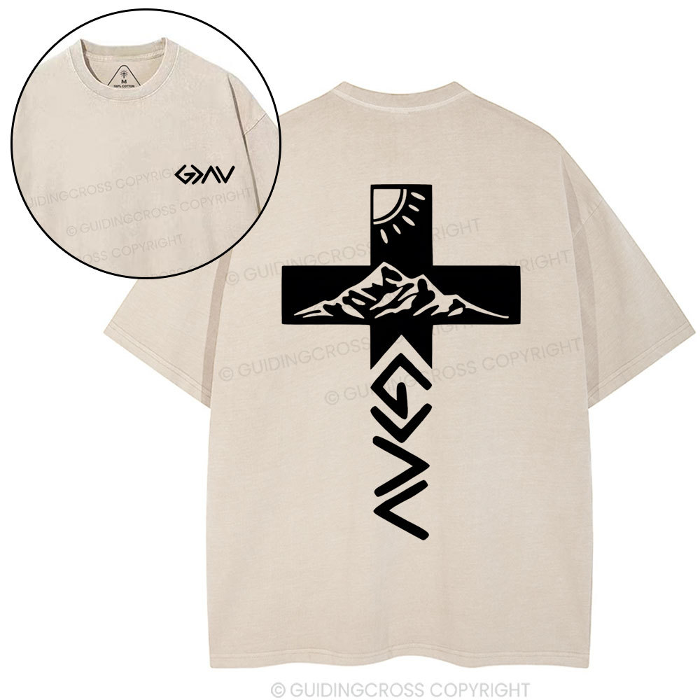 God Is Greater Than The Highs And Lows Christian Washed T-Shirt