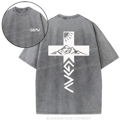 God Is Greater Than The Highs And Lows Christian Washed T-Shirt