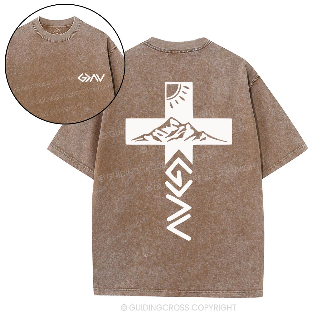 God Is Greater Than The Highs And Lows Christian Washed T-Shirt