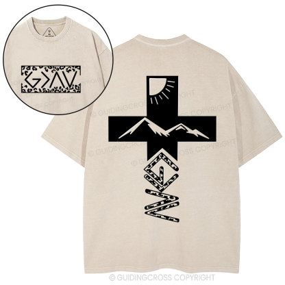 God Is Greater Than The Highs And Lows Christian Washed T-Shirt