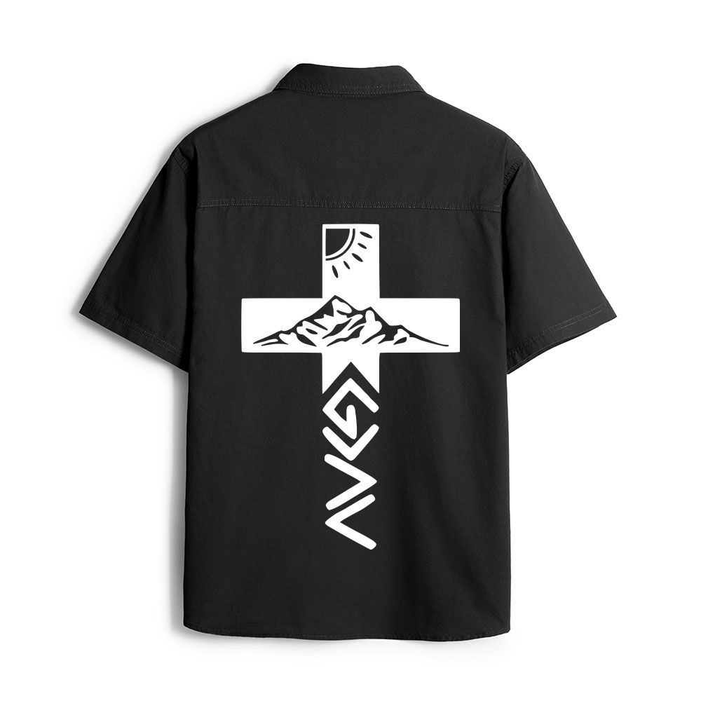 God Is Greater Than The Highs And Lows Christian Work Shirt 