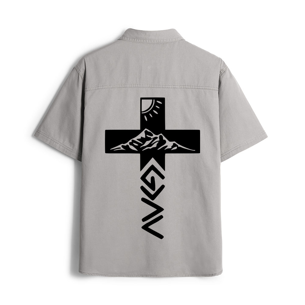 God Is Greater Than The Highs And Lows Christian Work Shirt 