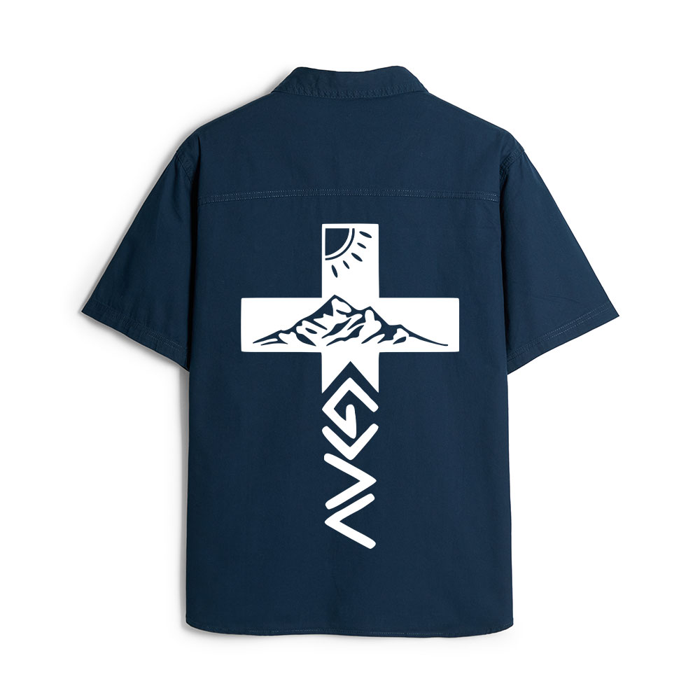 God Is Greater Than The Highs And Lows Christian Work Shirt 