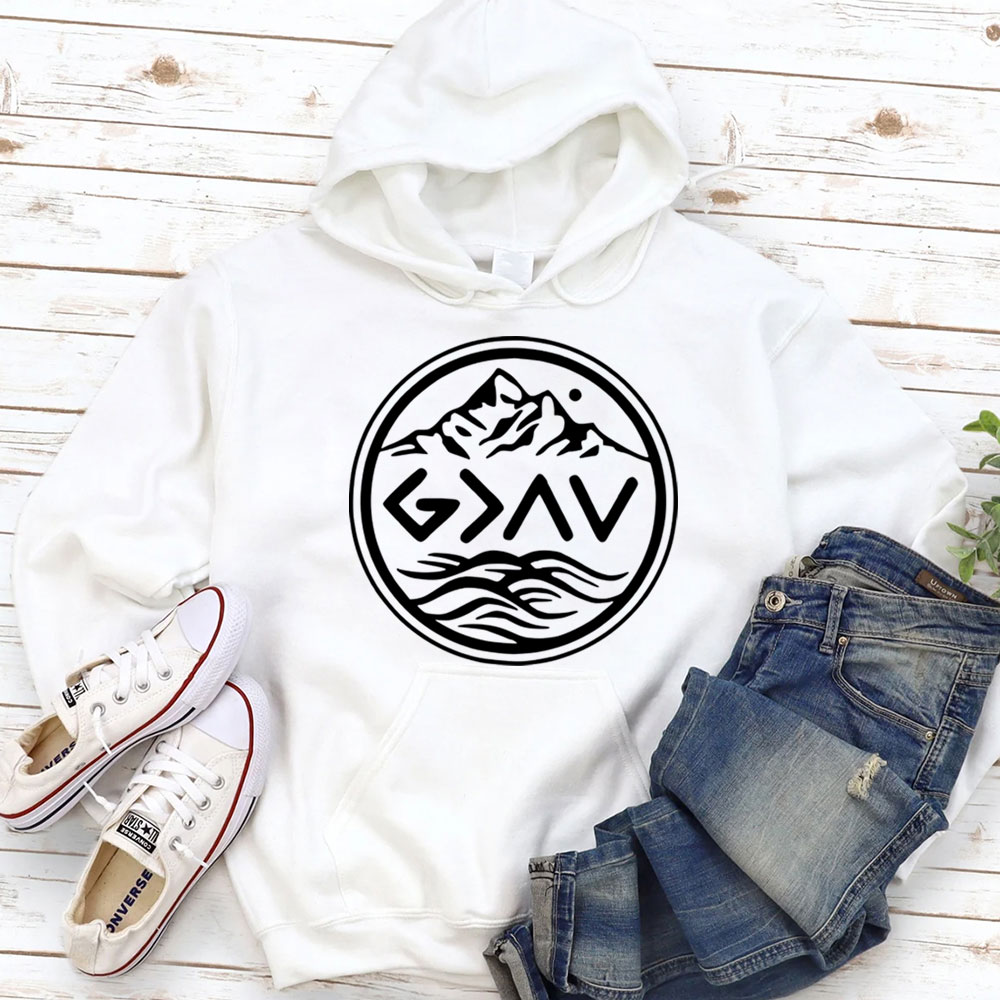 God Is Greater Than The Highs And Lows Religious Hoodie