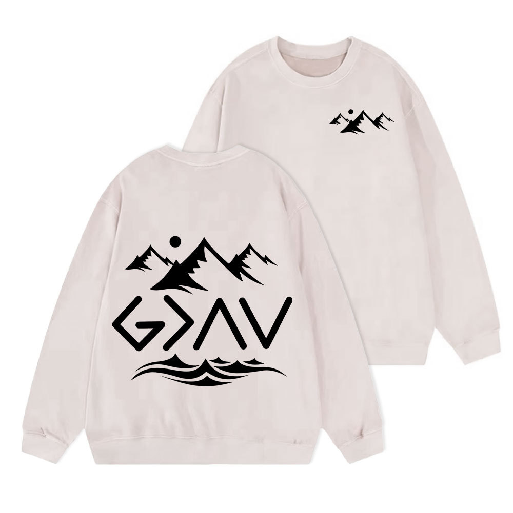 The Stone Was Rolled Away Christian Washed Sweatshirt Sale - GuidingCross