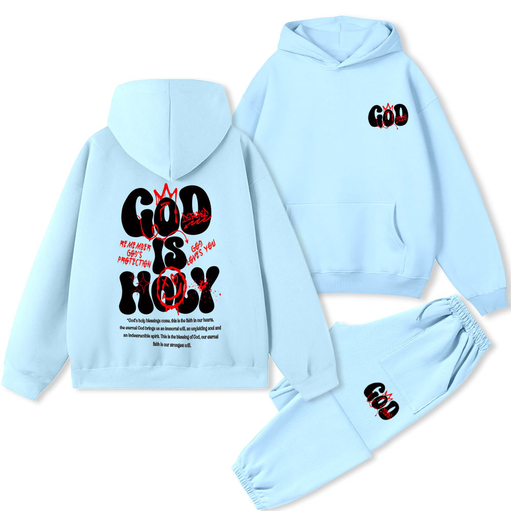 God Is Holy Christian Premium Fleece Hoodie Set
