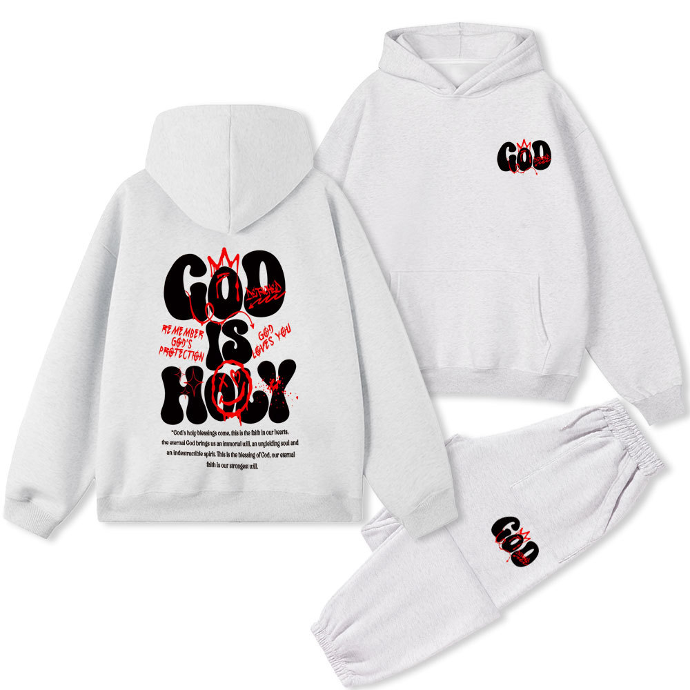 God Is Holy Christian Premium Fleece Hoodie Set