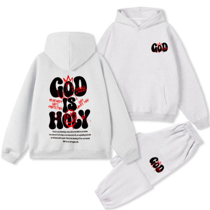God Is Holy Christian Premium Fleece Hoodie Set