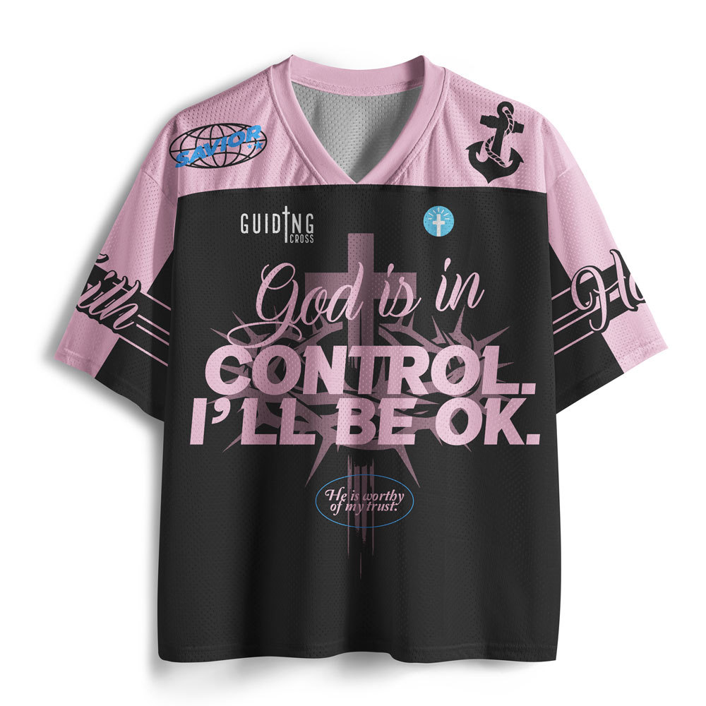 God Is In Control Christian Mesh Jersey