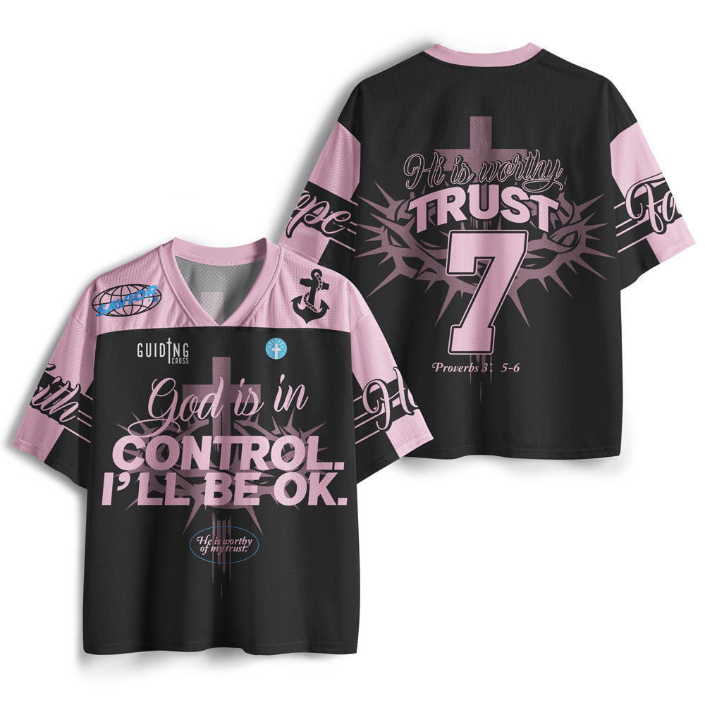 God Is In Control Christian Mesh Jersey