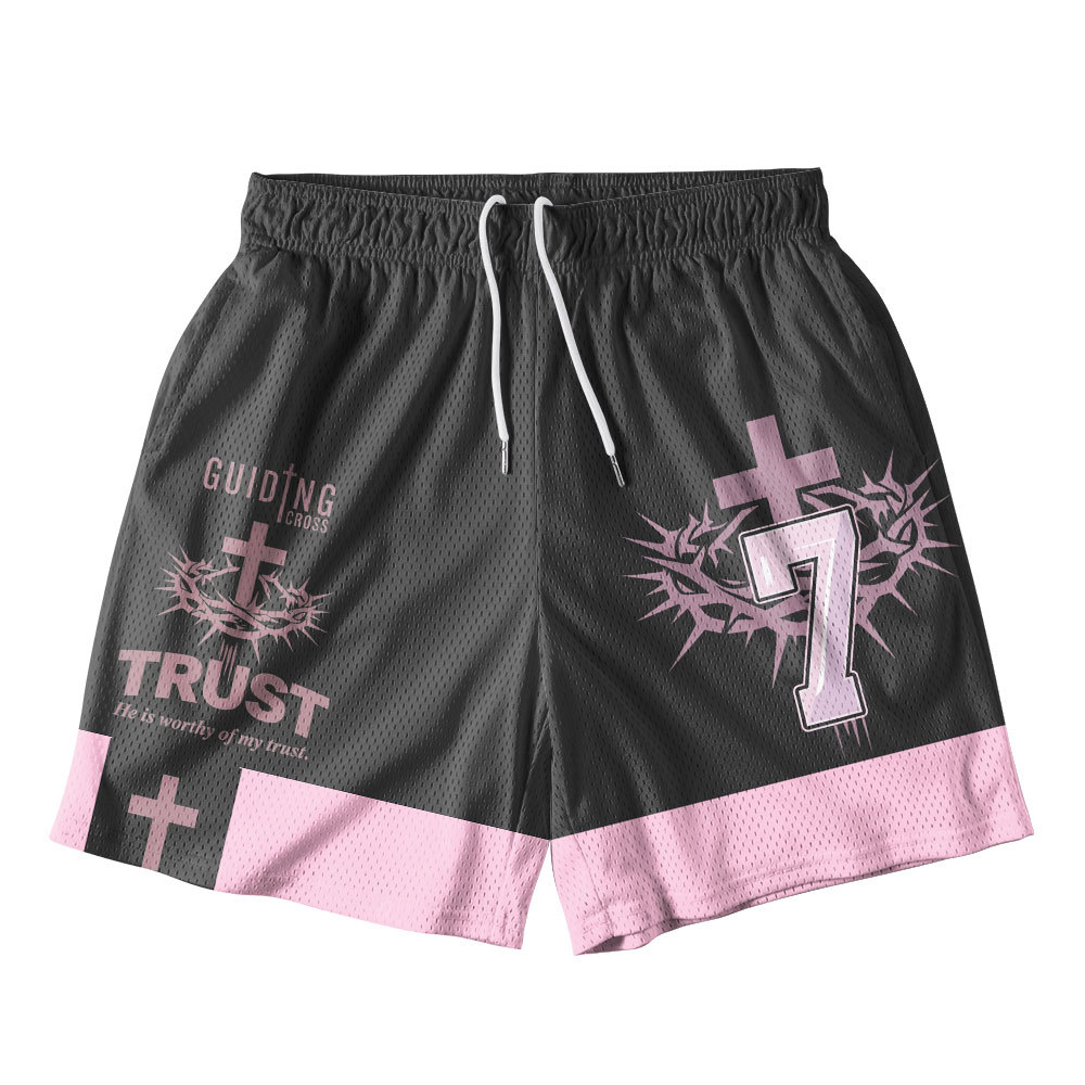 God Is In Control Christian Mesh Shorts