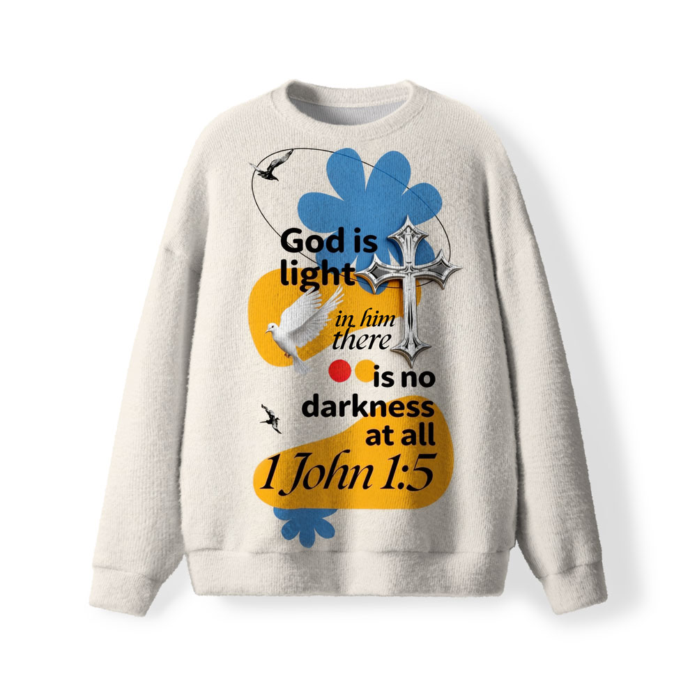 God Is Light Christian Lightweight Sweater