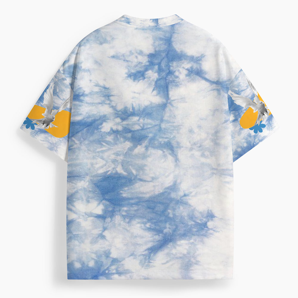 God Is Light Oversized All-Over Print Christian T-Shirt