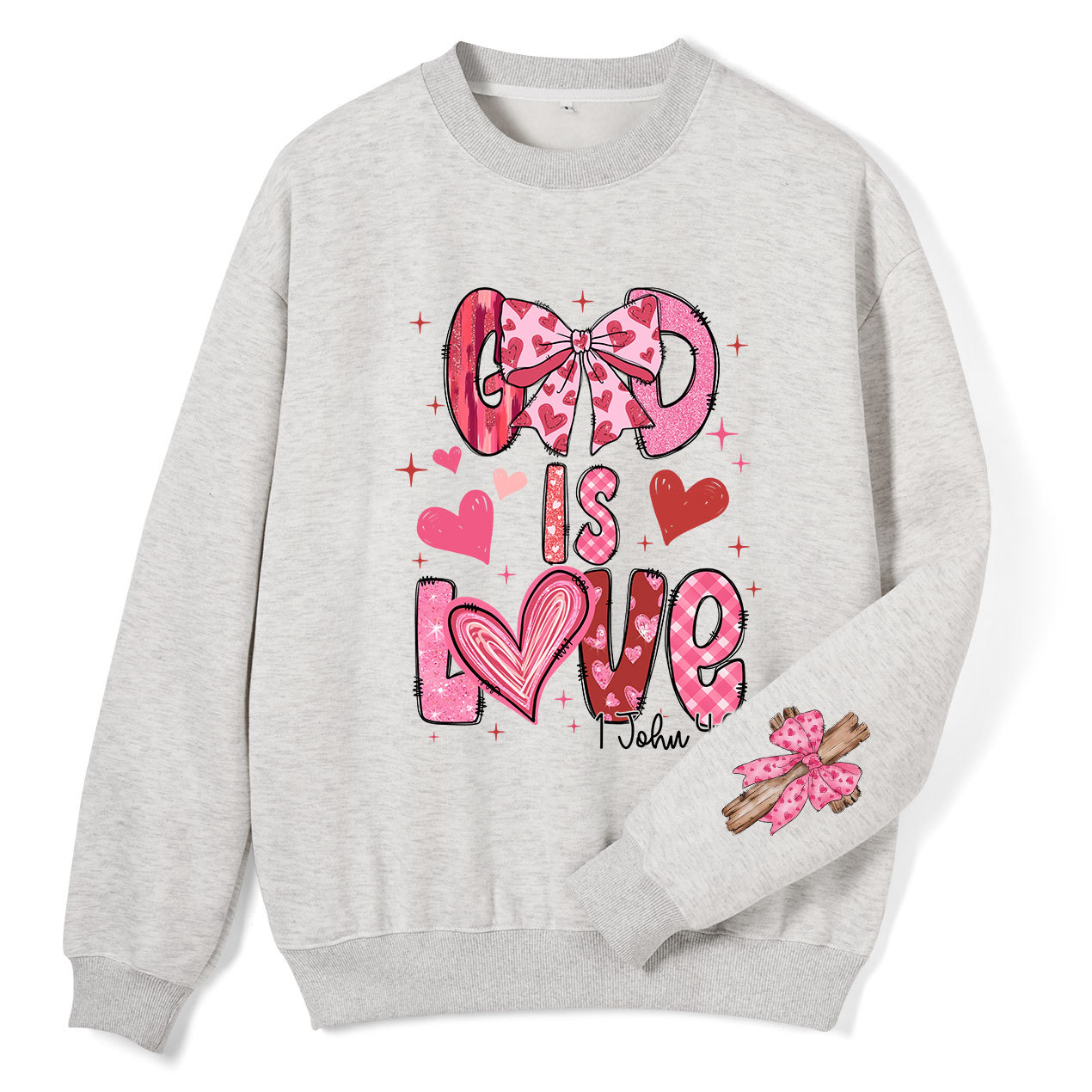 God Is Love Christian Fleece Sweatshirt
