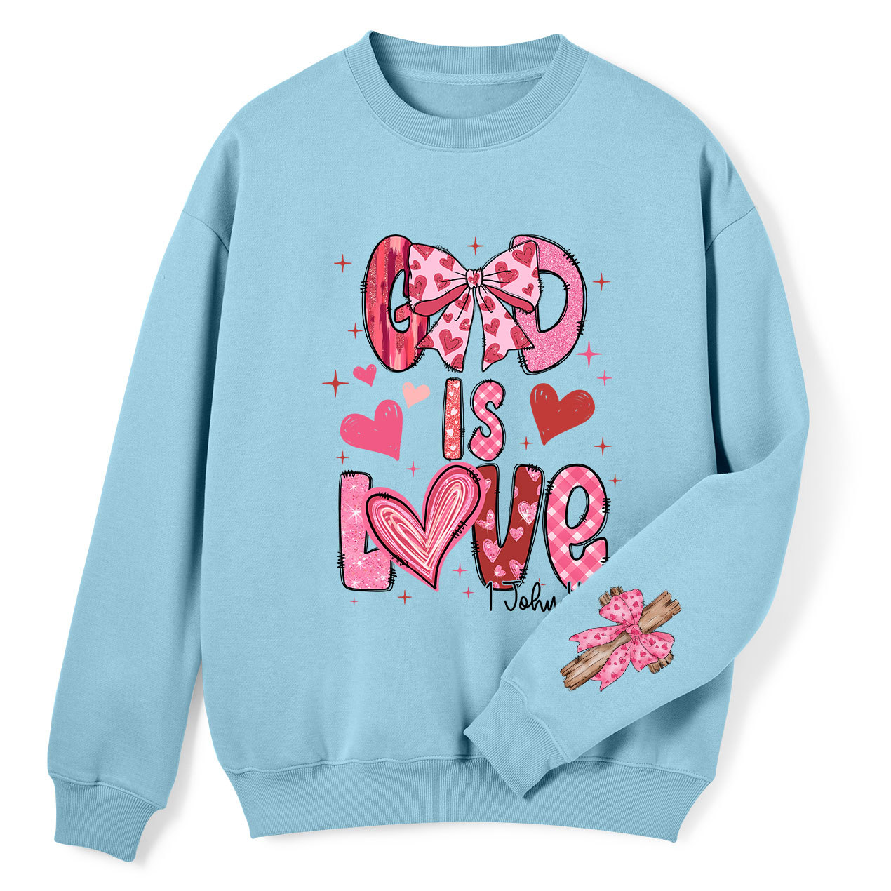 God Is Love Christian Fleece Sweatshirt