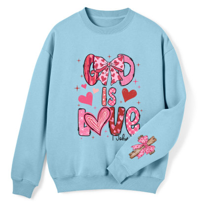 God Is Love Christian Fleece Sweatshirt