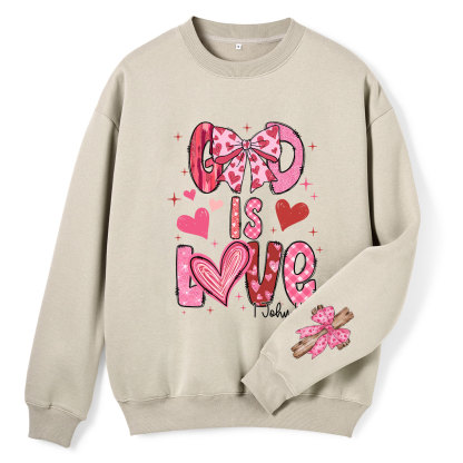 God Is Love Christian Fleece Sweatshirt