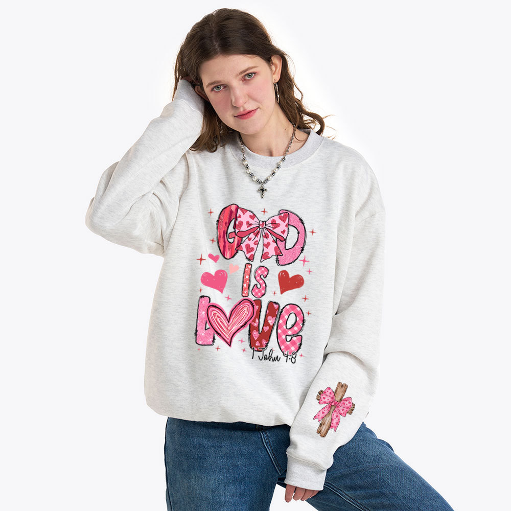 God Is Love Christian Fleece Sweatshirt