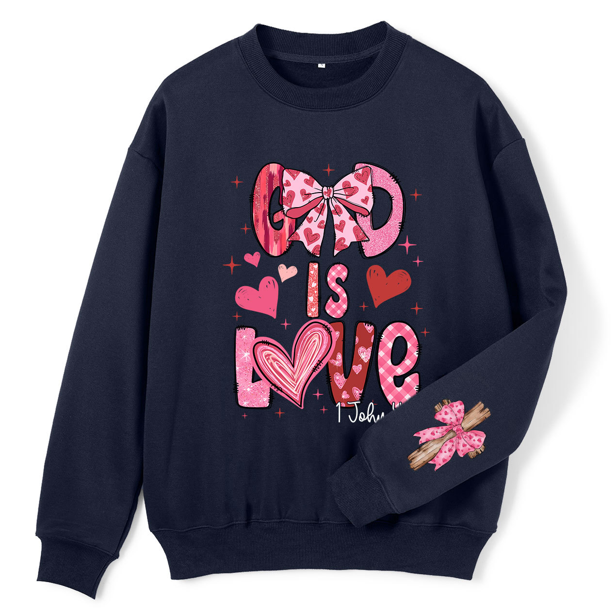 God Is Love Christian Fleece Sweatshirt Sale - GuidingCross