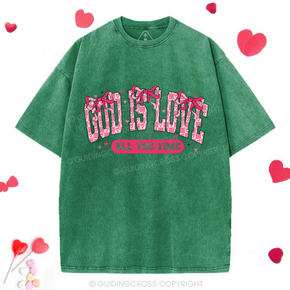 God Is Love Christian Washed T-Shirt