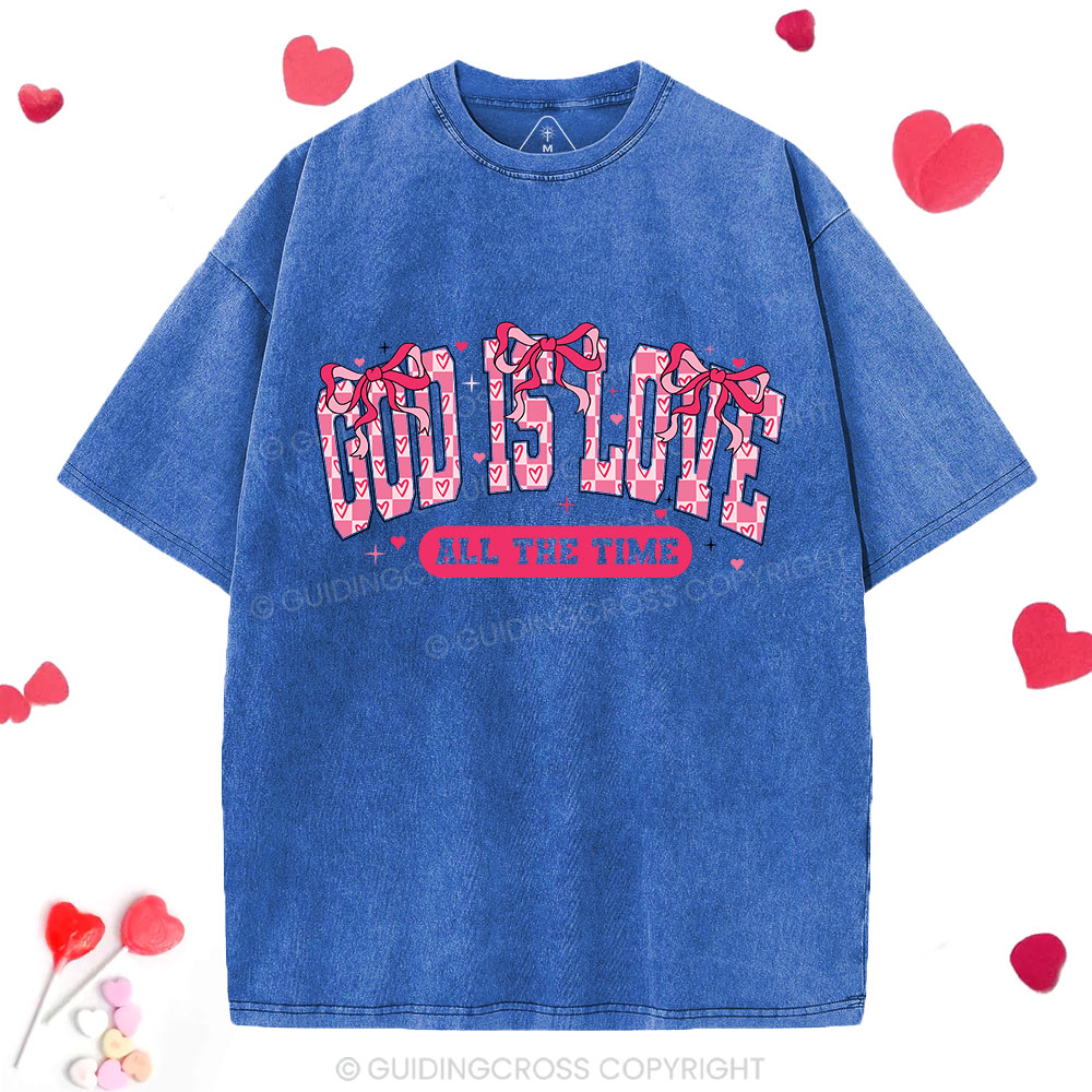 God Is Love Christian Washed T-Shirt