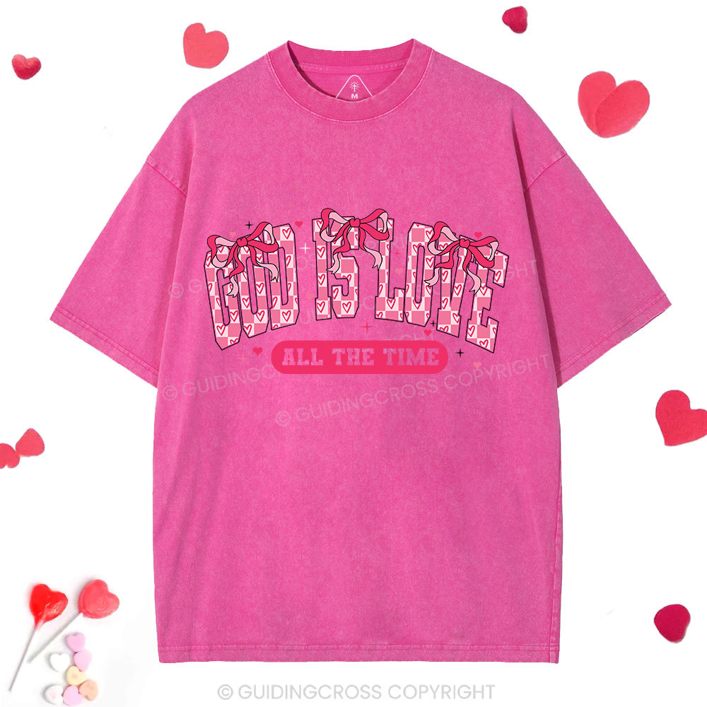 God Is Love Christian Washed T-Shirt