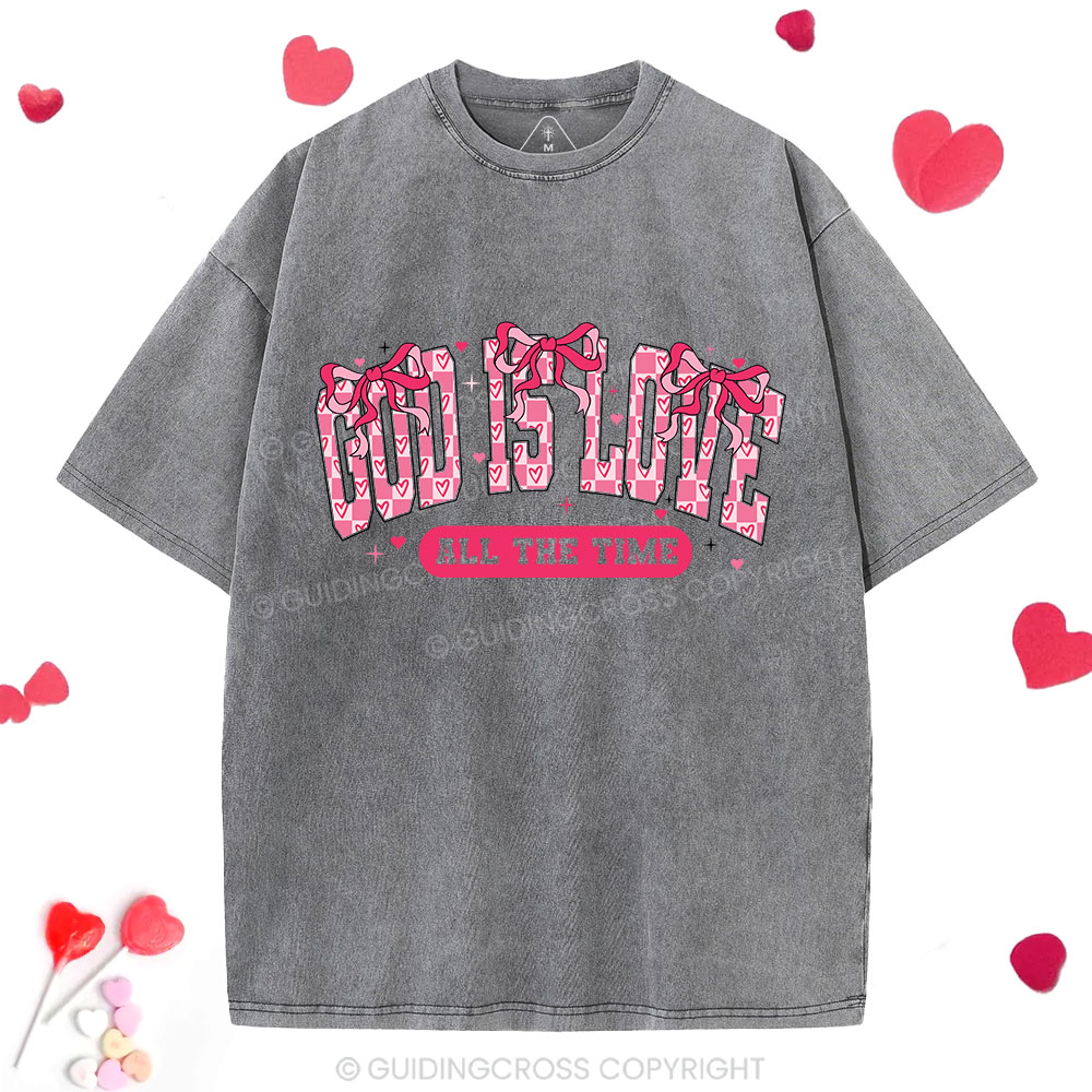 God Is Love Christian Washed T-Shirt