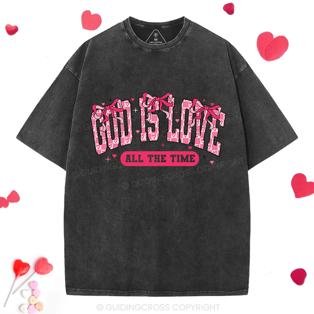 God Is Love Christian Washed T-Shirt