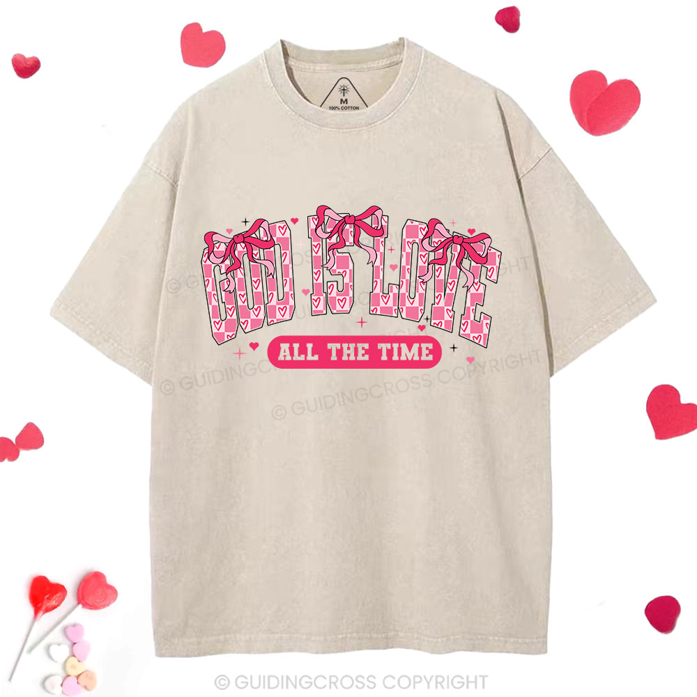 God Is Love Christian Washed T-Shirt