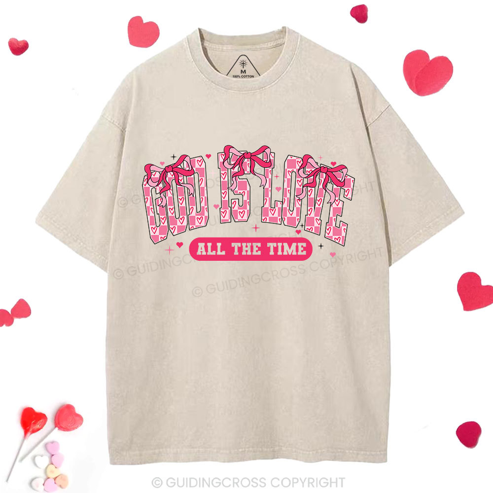 God Is Love Christian Washed T-Shirt