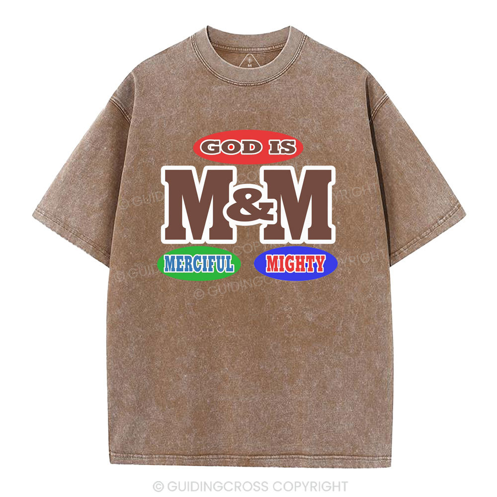 God Is Merciful And Mighty Christian Washed T-Shirt