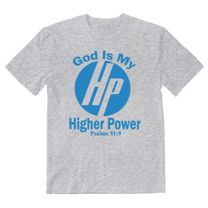 God Is My Higher Power Christian Washed T-Shirt