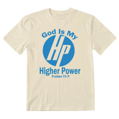 God Is My Higher Power Christian Washed T-Shirt