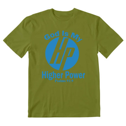 God Is My Higher Power Christian Washed T-Shirt