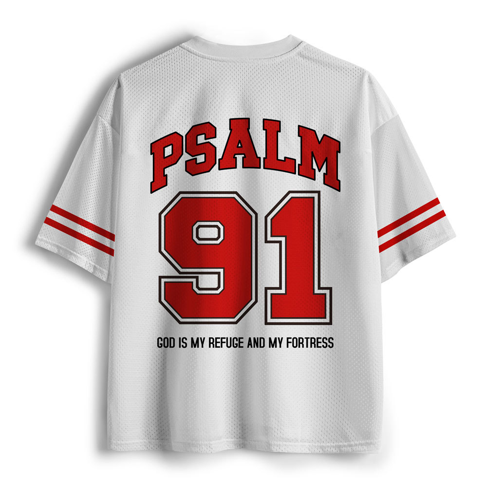 God Is My Refyge And Fortress Christian Mesh Jersey