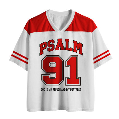 God Is My Refyge And Fortress Christian Mesh Jersey