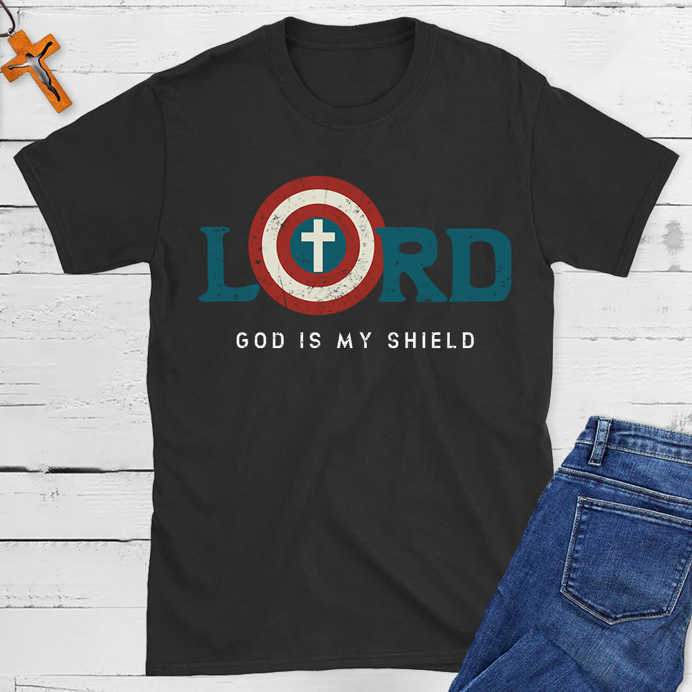 God Is My Shield Christian T-Shirt