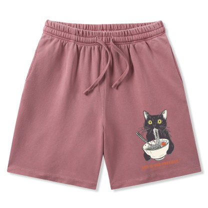 God Is Provider Christian Washed Shorts