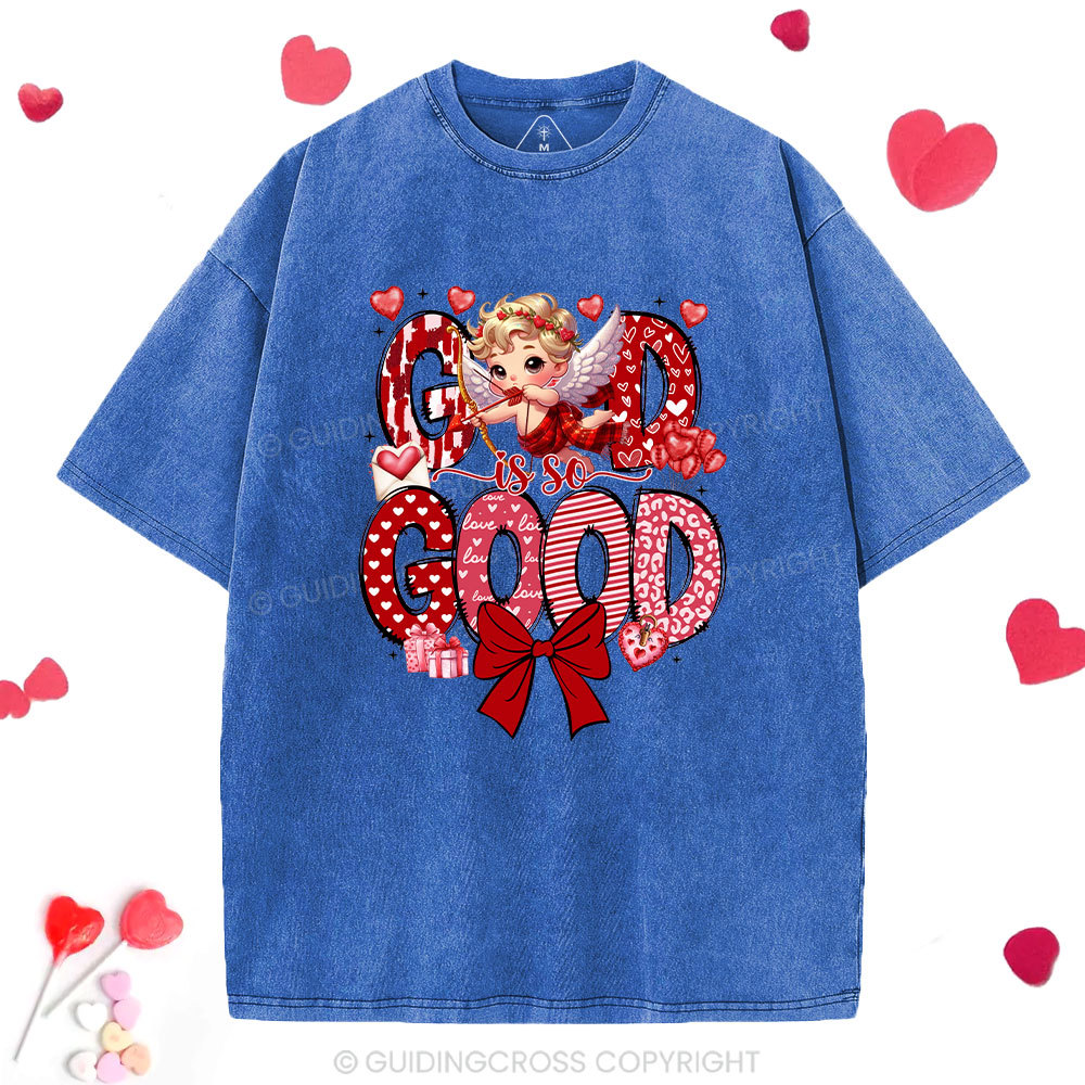 God Is So Good Christian Washed T-Shirt