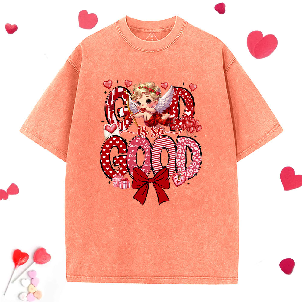 God Is So Good Christian Washed T-Shirt