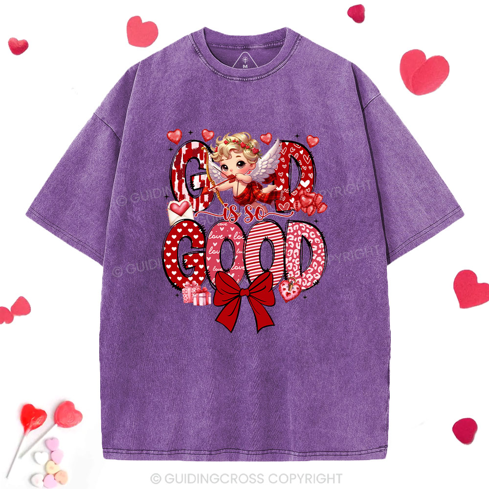 God Is So Good Christian Washed T-Shirt