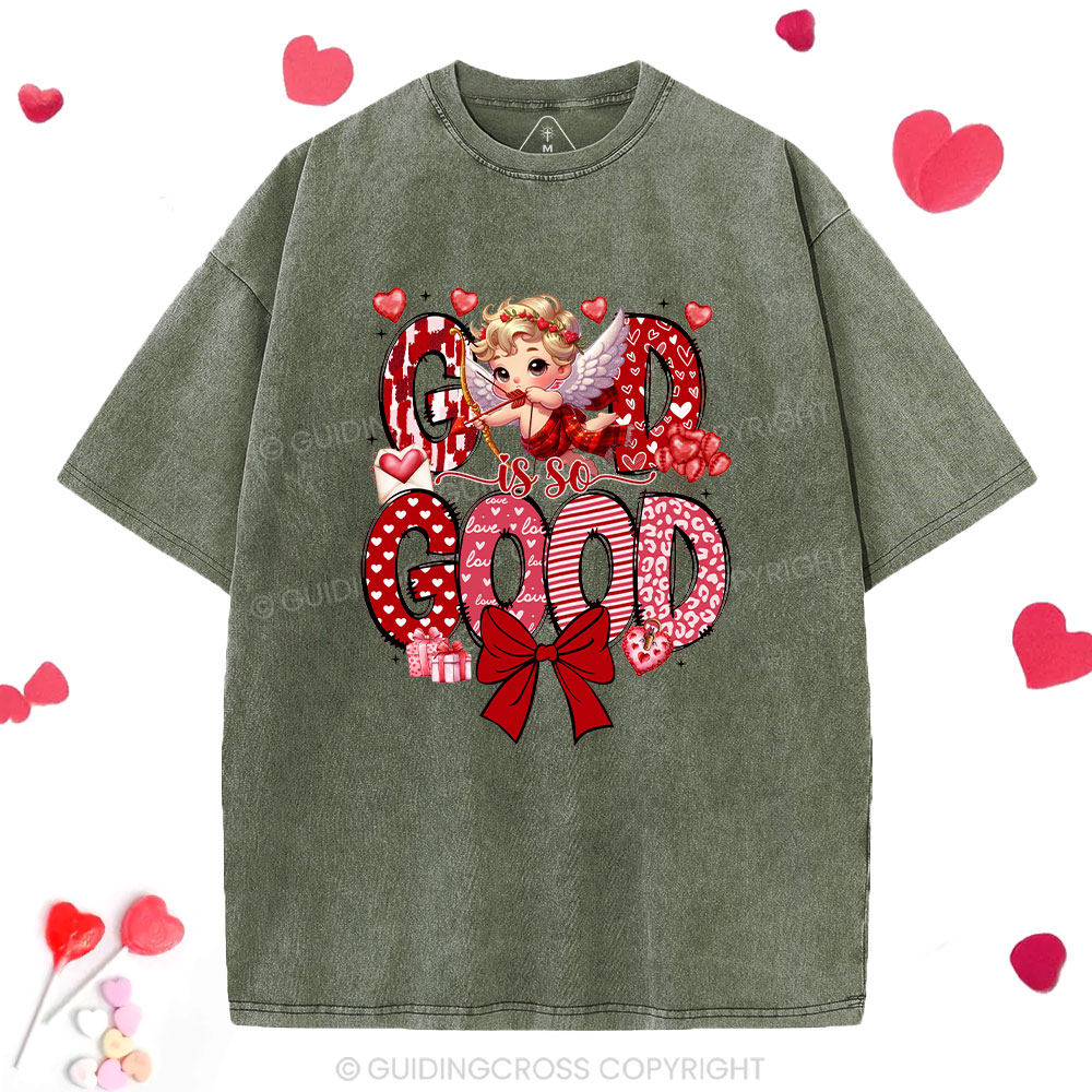 God Is So Good Christian Washed T-Shirt